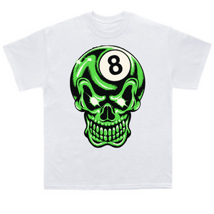8 Ball Skull Tee